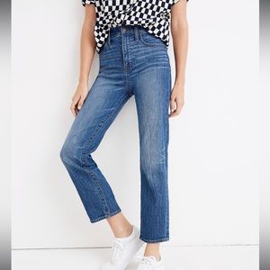 Madewell classic straight jean in Fawn wash